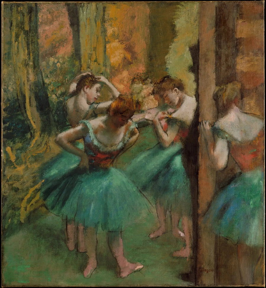 Ballerini, rose e verdi - Edgar Degas