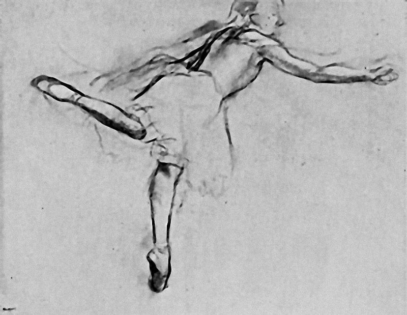 Danseuse de profil - Edgar Degas