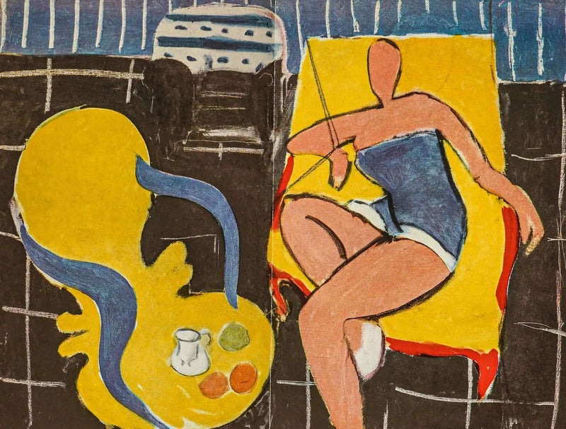 Danzatrice, sfondo nero, poltrona rocaille - Henri Matisse