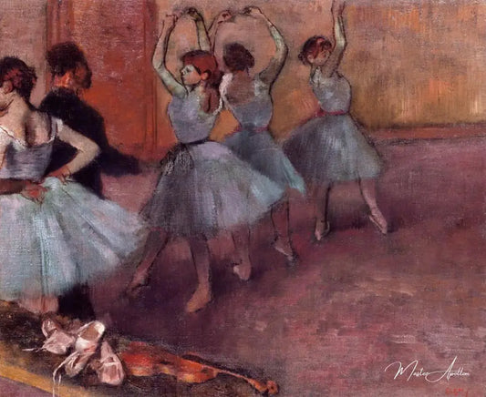 Danseuses en bleu clair - Edgar Degas - Reproductions de tableaux et peintures haut de gamme