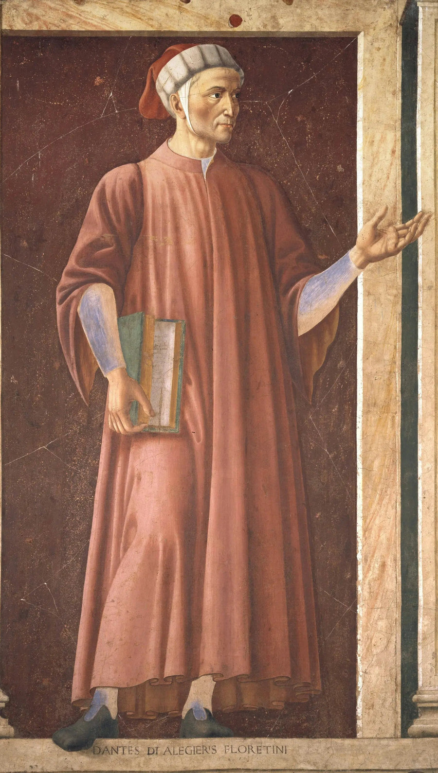 Dante Alighieri - Andrea del Castagno image 1 reproduction de peinture à l’huile