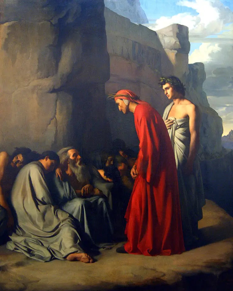Dante agli inferi - Hippolyte Flandrin