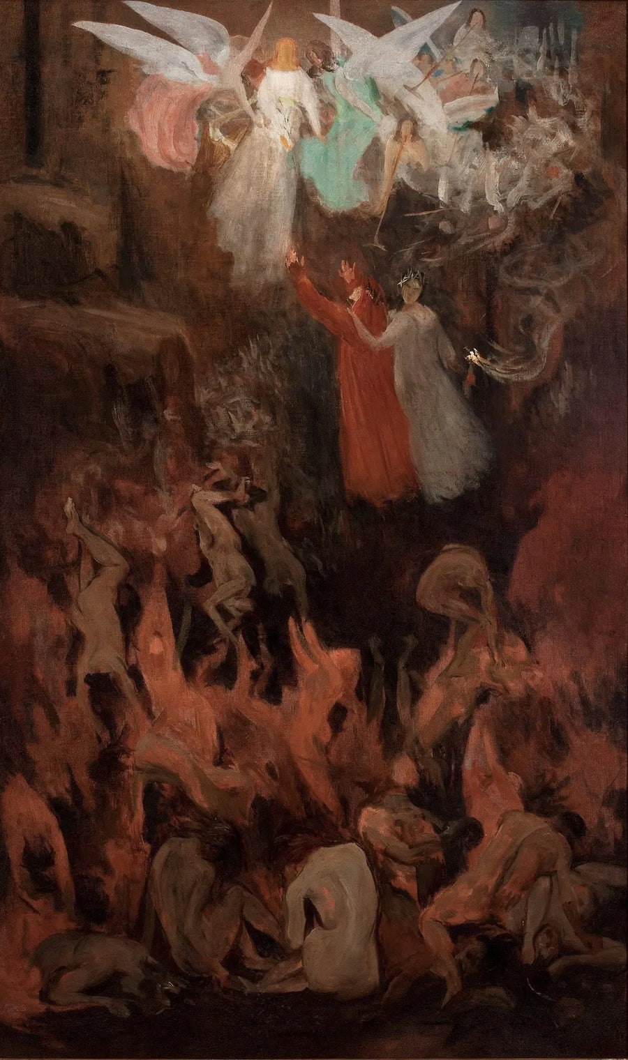 Dante e Virgilio ascendono nel Paraíso - Eliseu Visconti