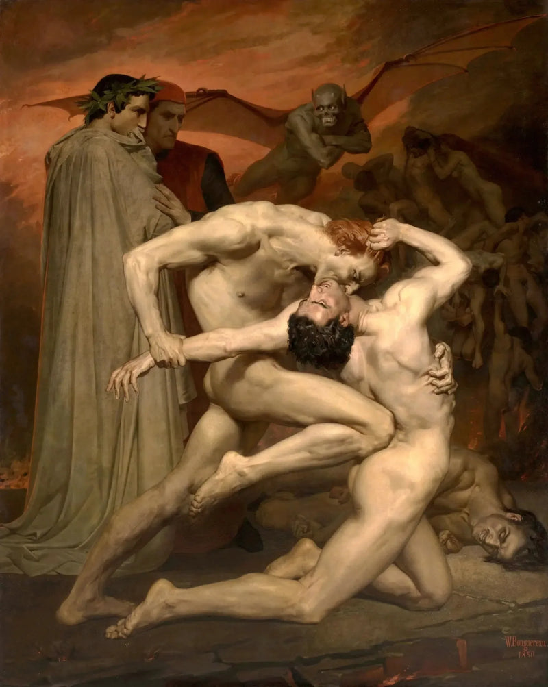 Dante e Virgilio nell'Inferno - Bouguereau