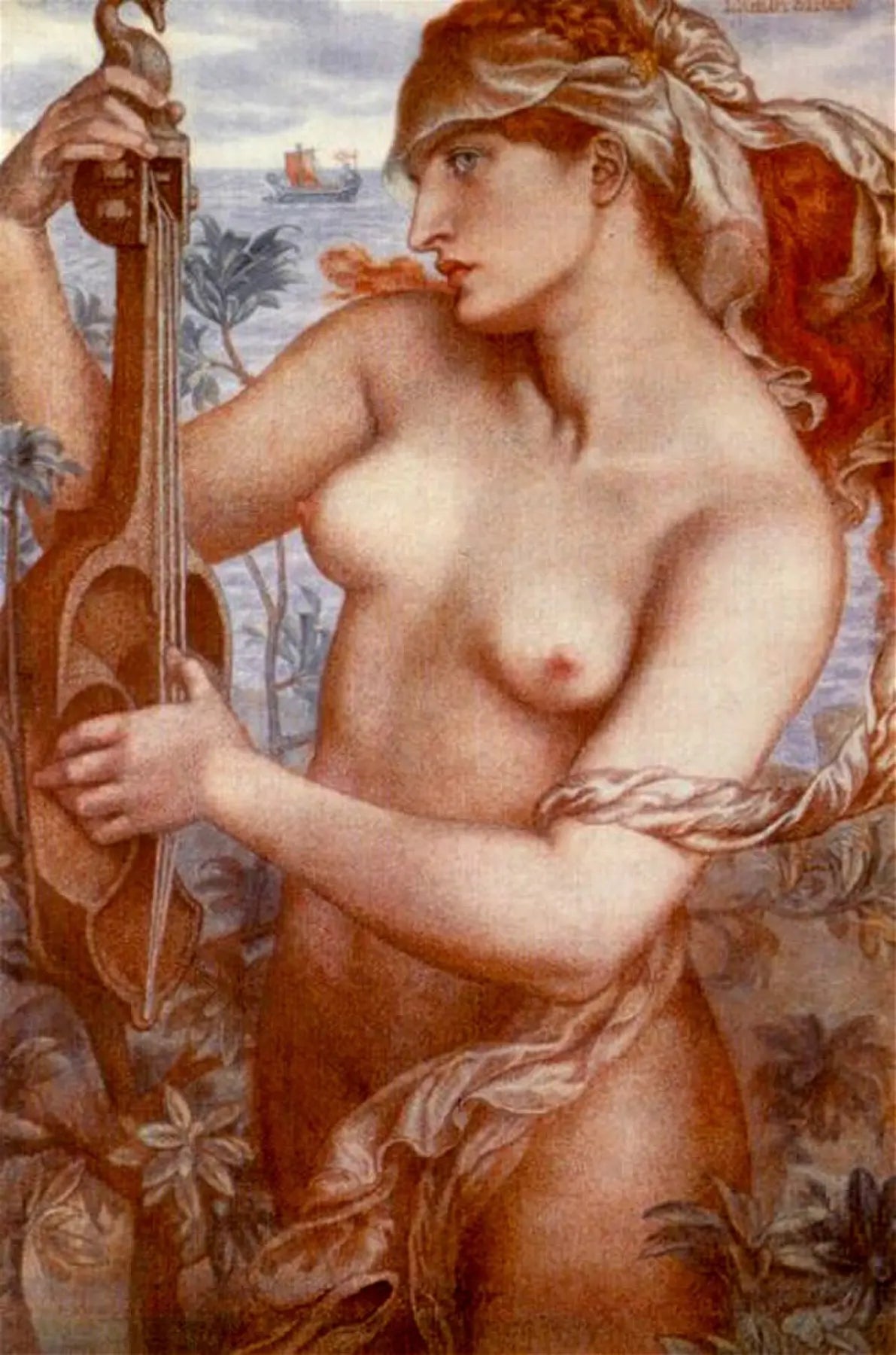 Ligeia Siren, peinture de Dante Gabriel Rossetti