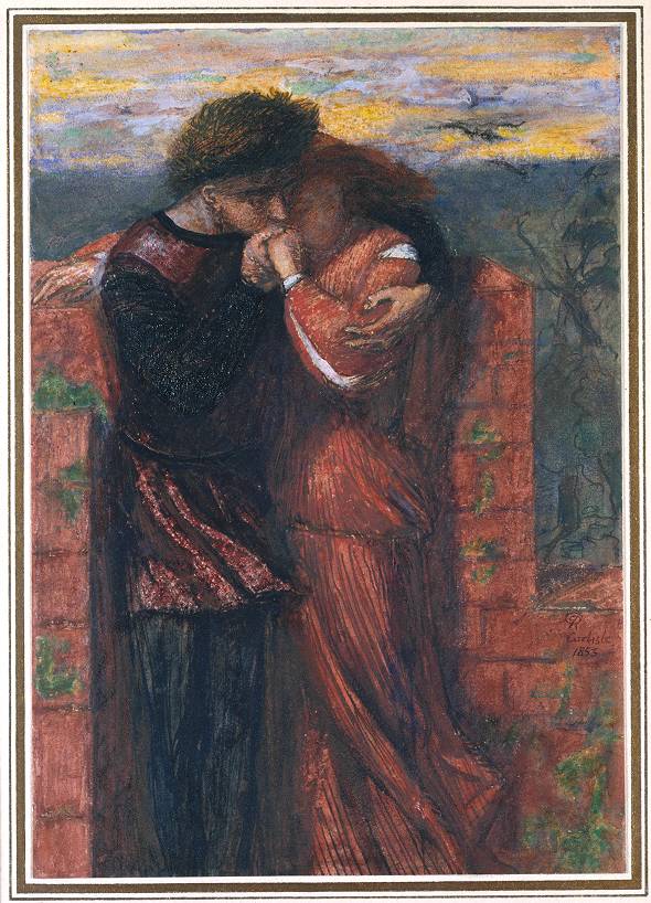 Le Mur de Carlisle, ou Les Amants - Dante Gabriel Rossetti