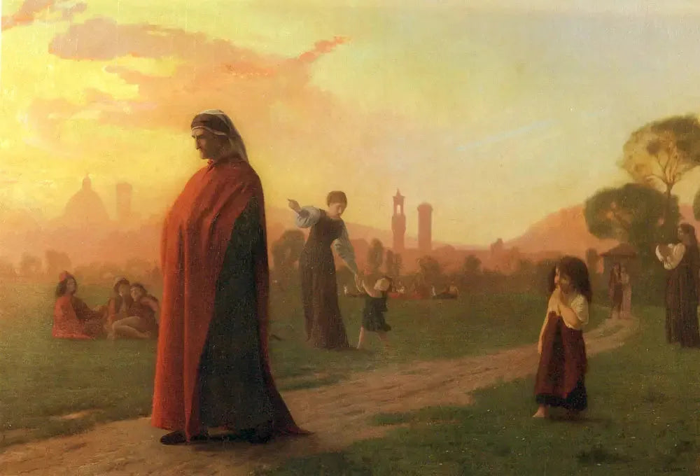 Dante - Jean-Léon Gérôme image 1 copie peinte à la main à l’huile