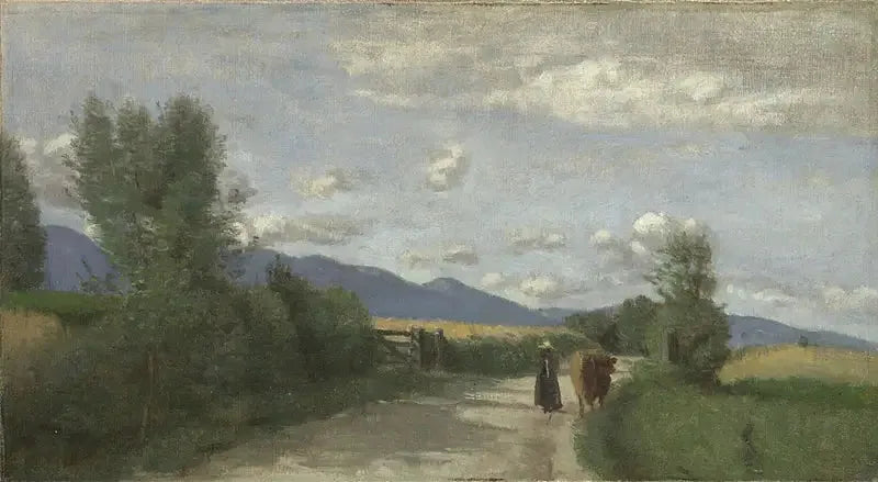 Dardagny, matin - Jean-Baptiste Camille Corot image 1 reproduction d’œuvre d’art à l’huile