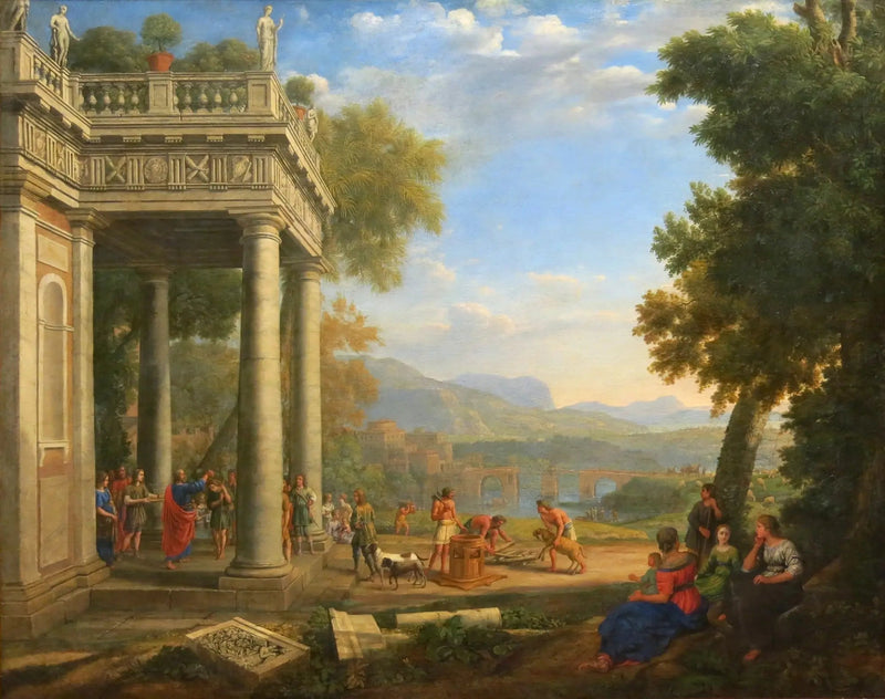 David sacré re di Samuel - Claude Lorrain