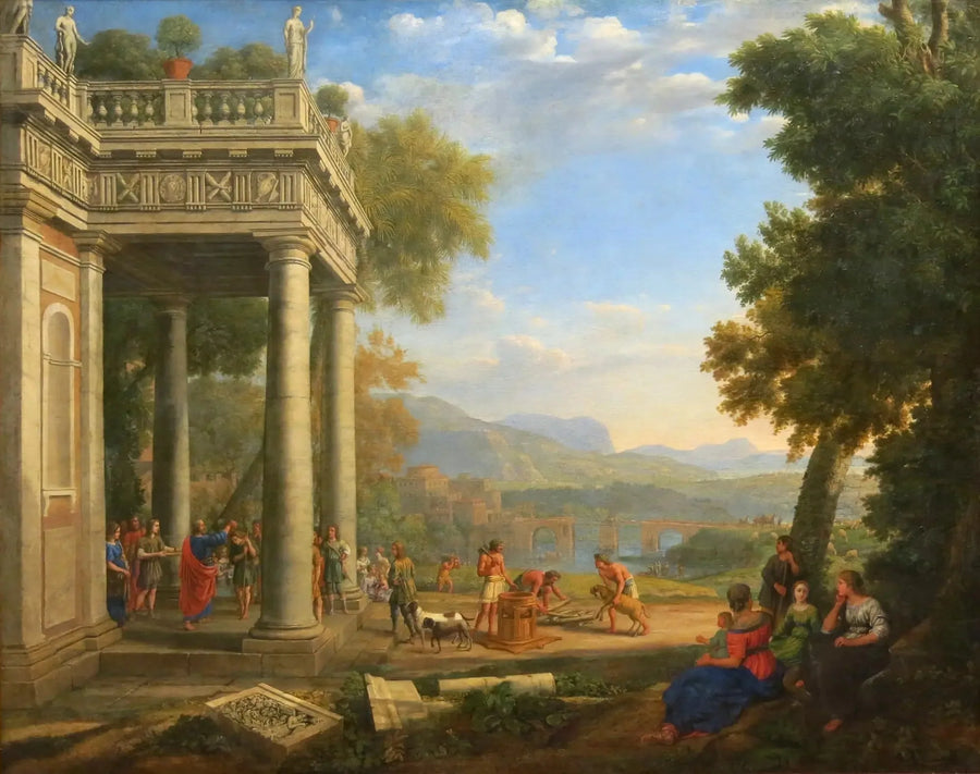 David sacré re di Samuel - Claude Lorrain