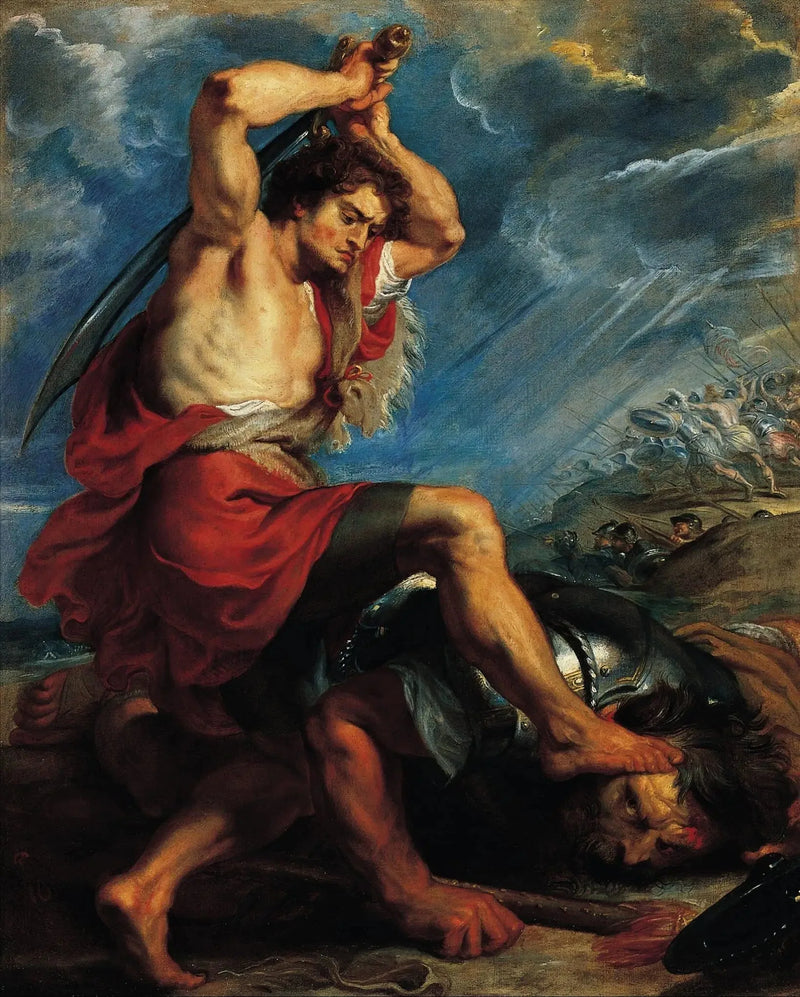 David uccide Golia - Peter Paul Rubens