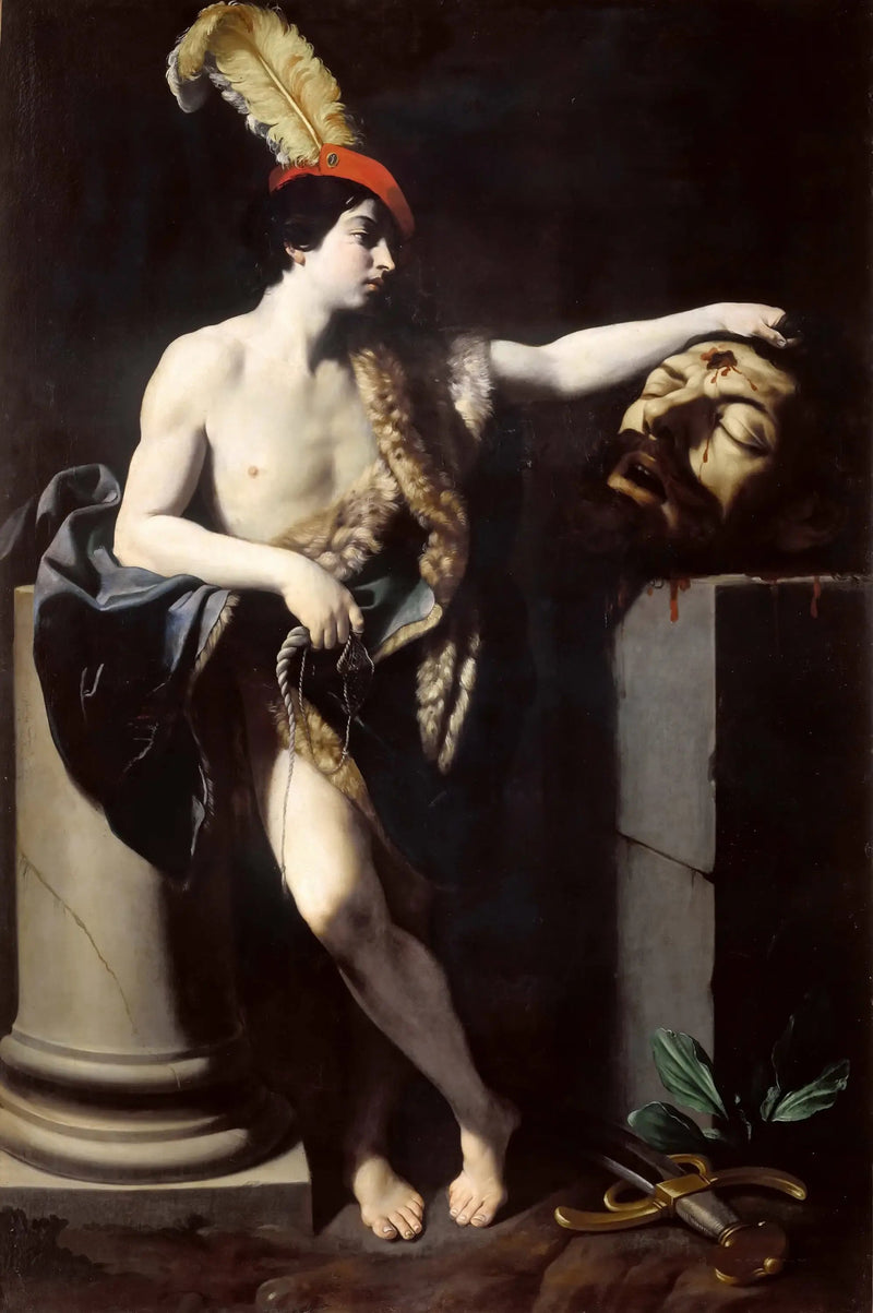 David vincitore di Golia. - Guido Reni