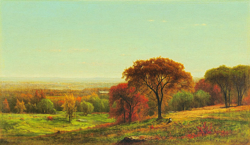 Dall'altro lato della valle dell'Hudson, nelle pendici dei Catskills - George Inness