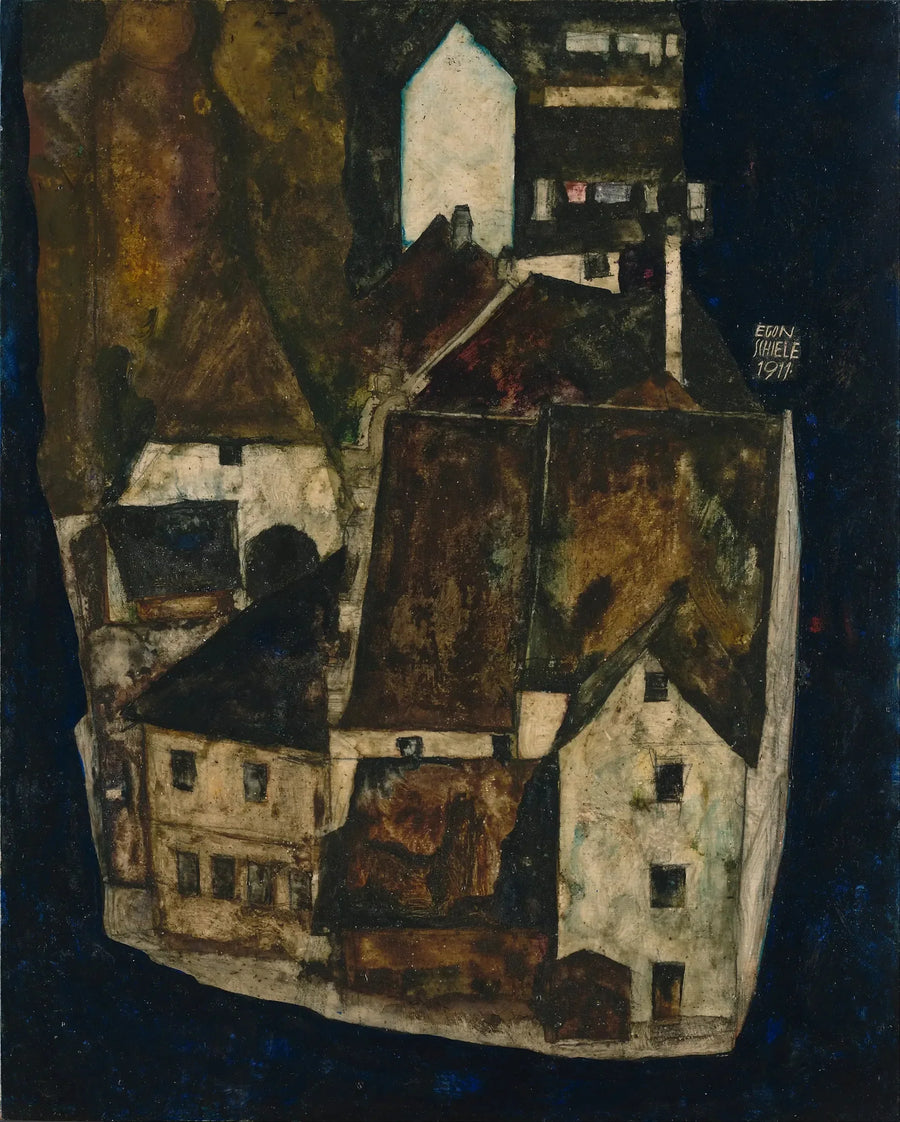 Città Morta III (La Città sul Fiume Blu III) - Egon Schiele