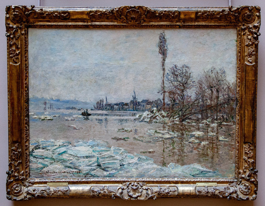 La Debacle a Vétheuil, veduta di Lavacourt W561 - Claude Monet