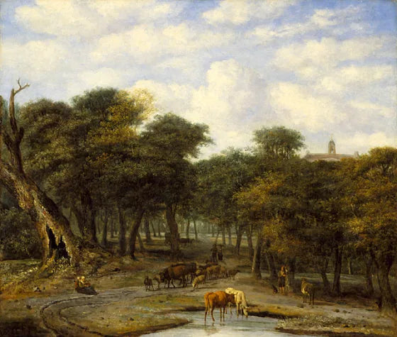Déboisement avec du bétail - Adriaen van de Velde
