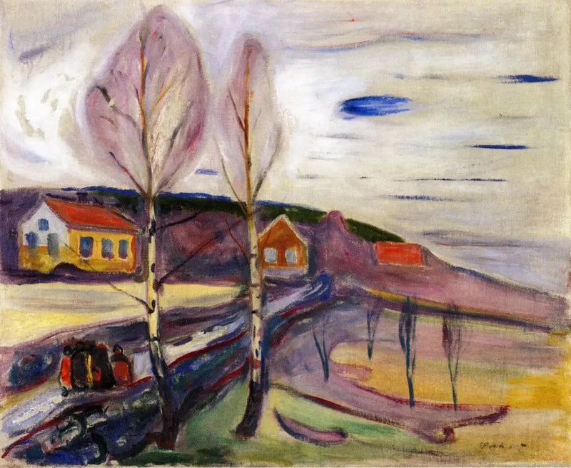 Inizio della primavera a Åsgårdstrand - Edvard Munch