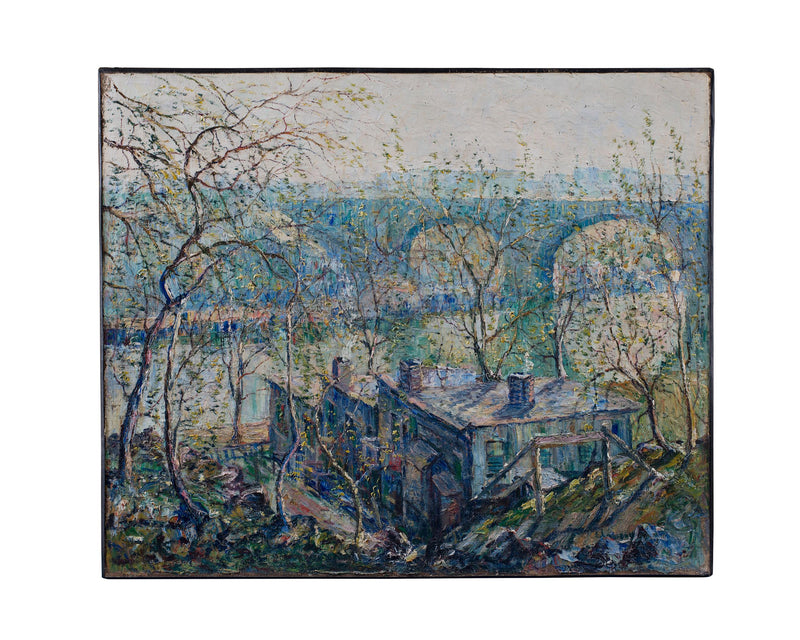 Inizio primavera, fiume Harlem - Ernest Lawson