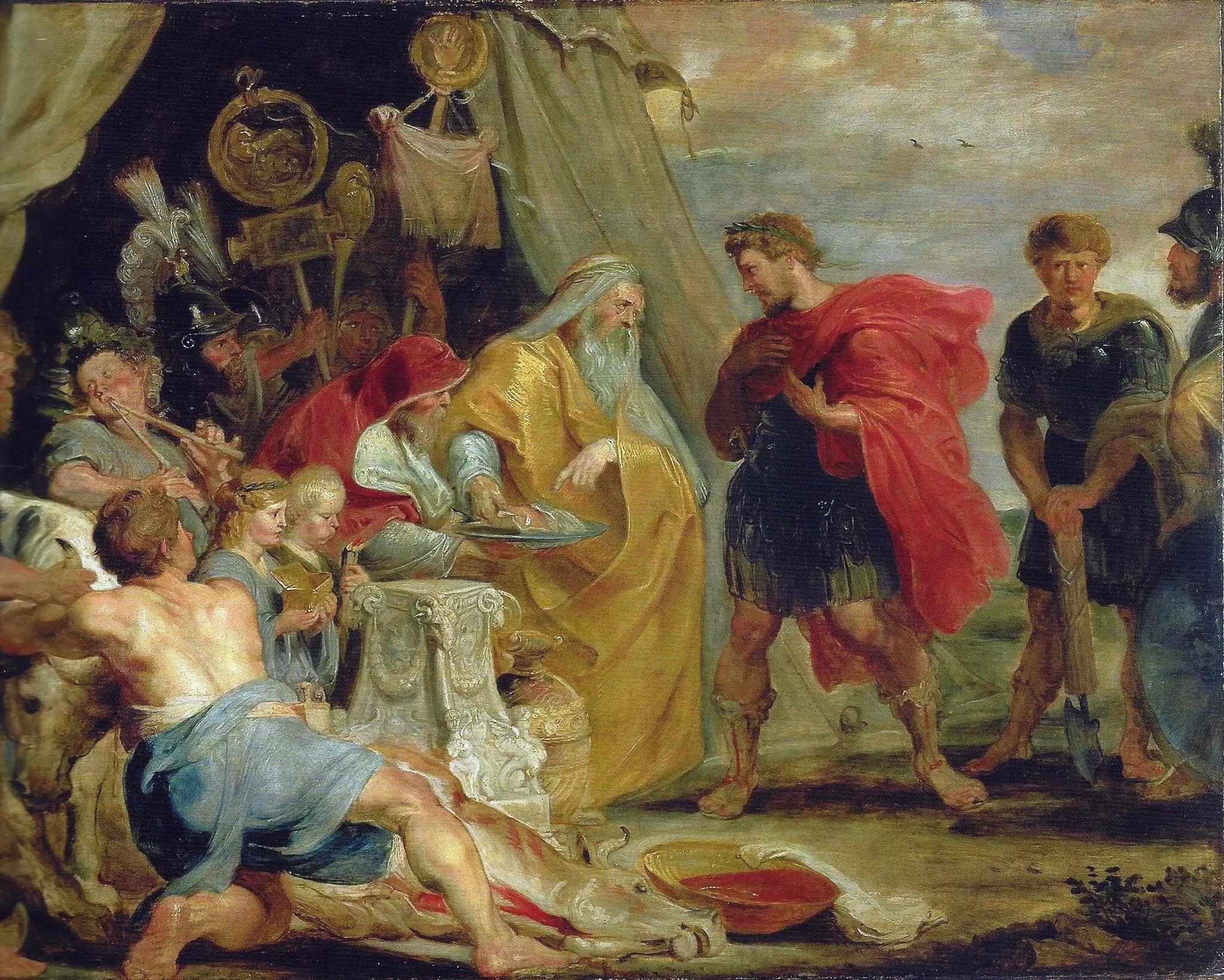 Decius Mus consultant le devin (Tite-Live VIII 6-9/10) - Peter Paul Rubens - Alpha Reproduction