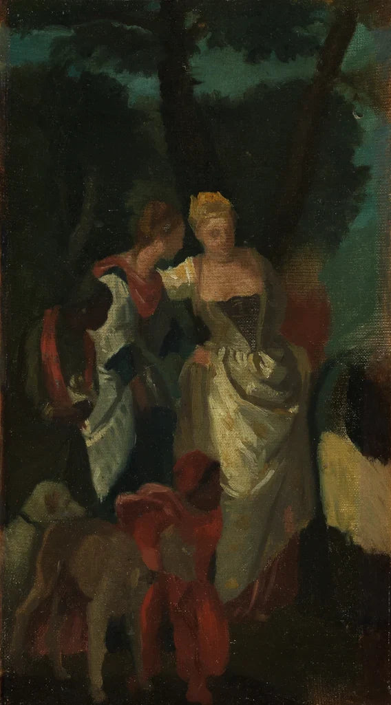 Copie d’après La Découverte de Moïse de Véronèse par Edgar Degas – reproduction peinture à l’huile sur toile