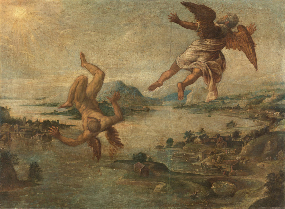 Dédale et Icare - Jacopo Tintoretto image 1 reproduction de peinture à l’huile