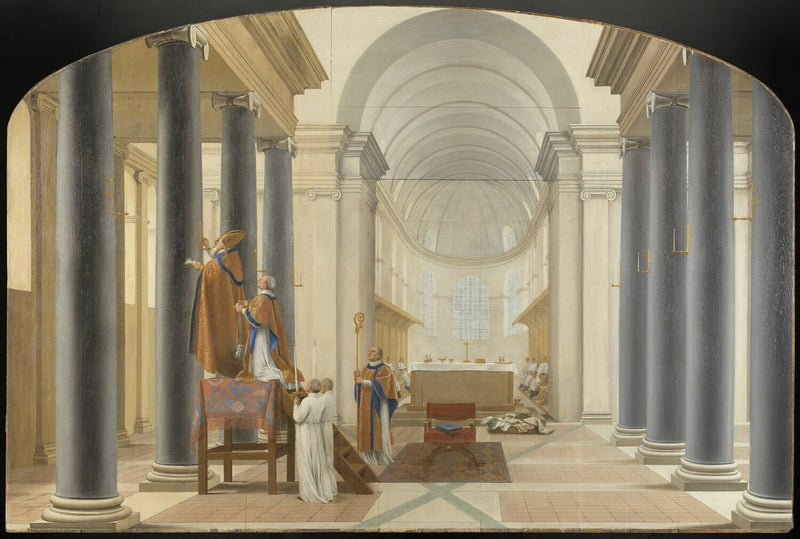 Dedica di una chiesa dei Cartusiani - Eustache Le Sueur