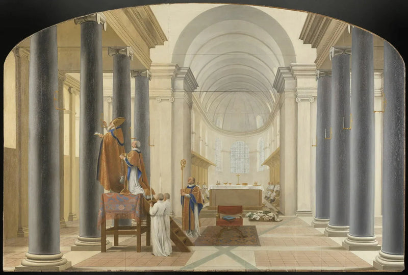 Dedica di una chiesa dei Cartusiani - Eustache Le Sueur