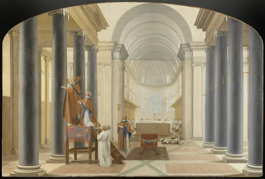 Dedica di una chiesa dei Cartusiani - Eustache Le Sueur