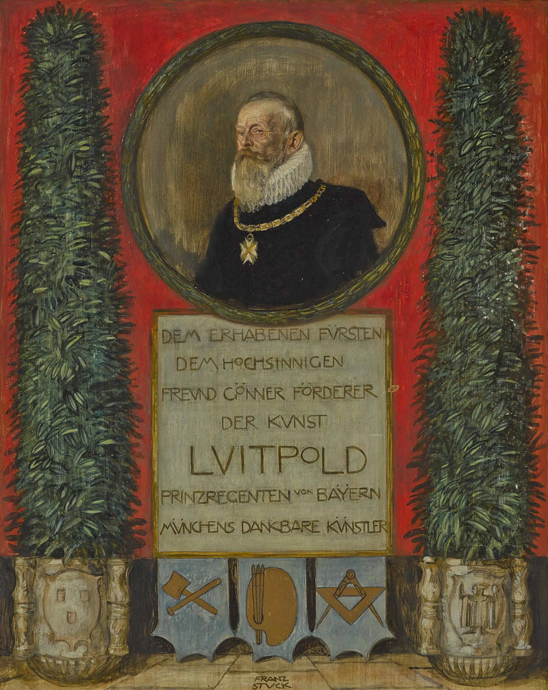 Dedica degli artisti di Monaco al principe reggente Luitpold di Baviera - Franz Von Stuck