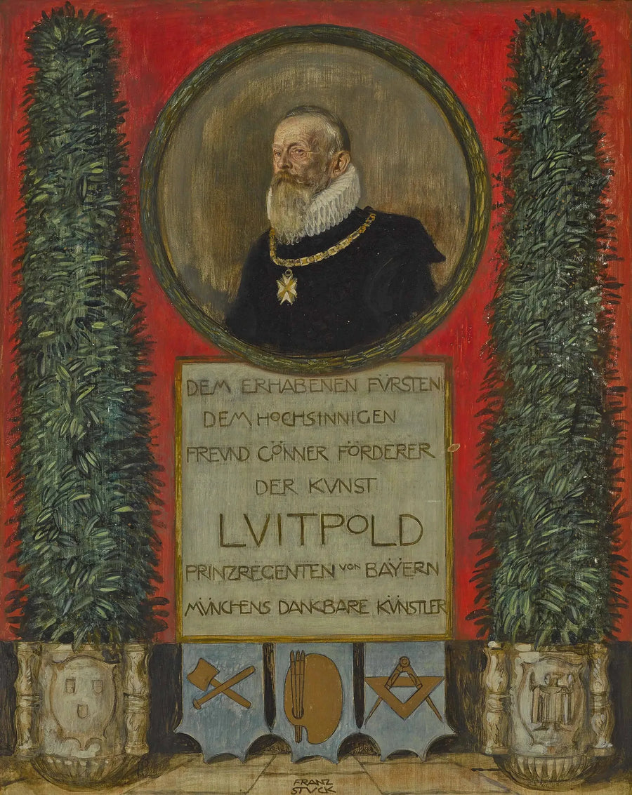 Dedica degli artisti di Monaco al principe reggente Luitpold di Baviera - Franz Von Stuck