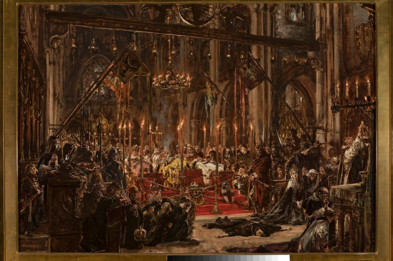 Sconfitta di Legnica, della serie « Storia della civiltà in Polonia » - Jan Matejko