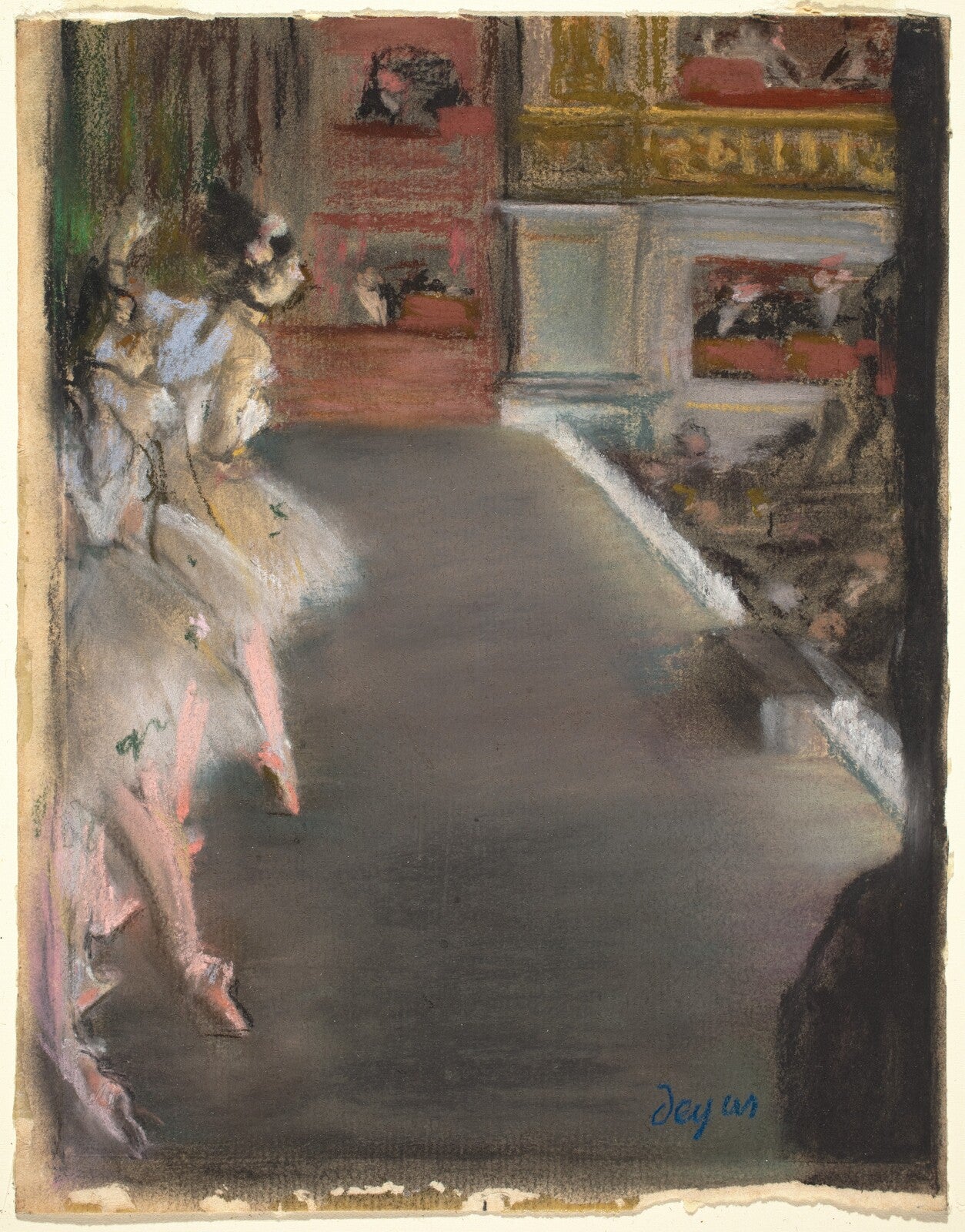 Dancers at the Old Opera House, Edgar Degas, c. 1877 — pastel, National Gallery of Art
