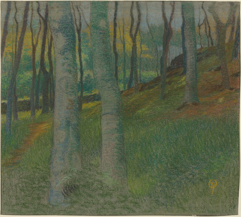 Wooded Landscape - Lucien Ott