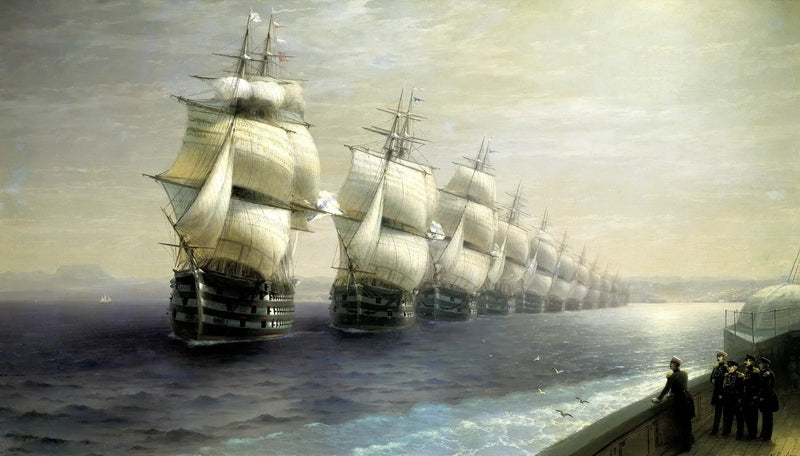 Sfilata della flotta del Mar Nero - Ivan Aïvazovski