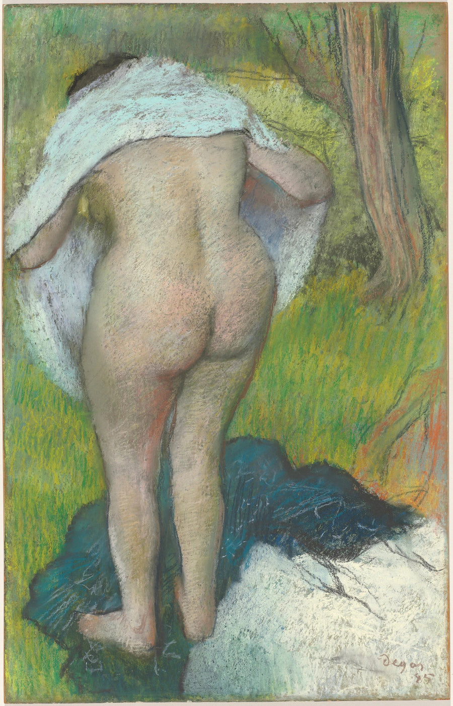 Jeune femme s’habillant, 1885 – Edgar Degas