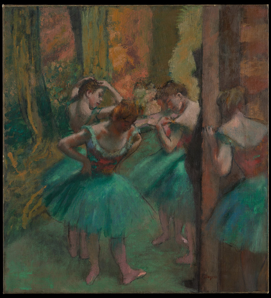 Ballerini, rose e verdi - Edgar Degas