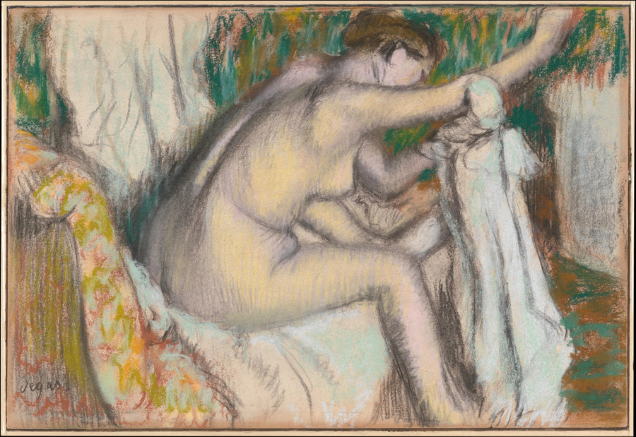 Donna che asciuga il suo braccio - Edgar Degas