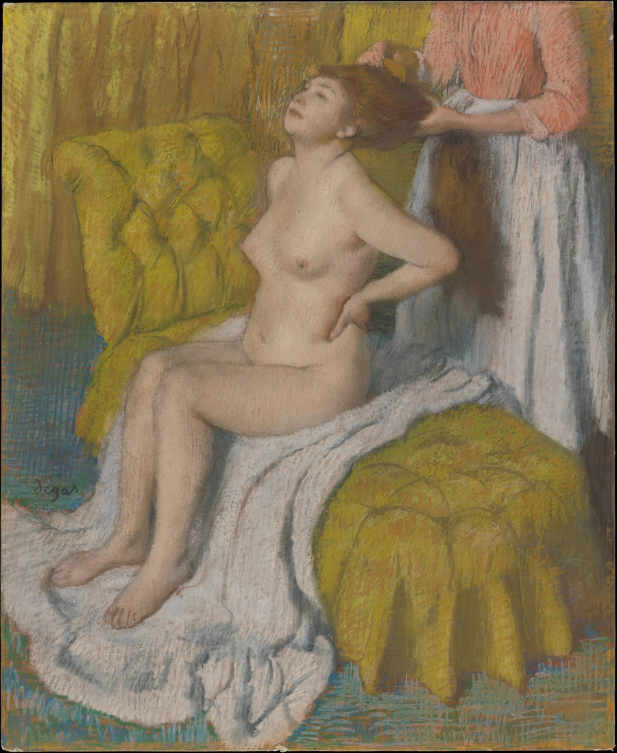 Donna che si pettina i capelli - Edgar Degas