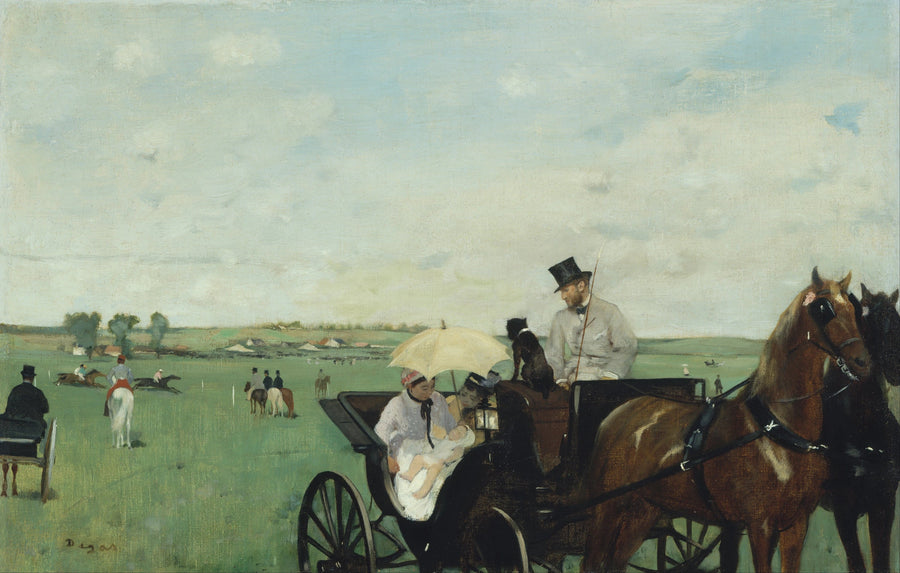 Alle corse in provincia - Edgar Degas