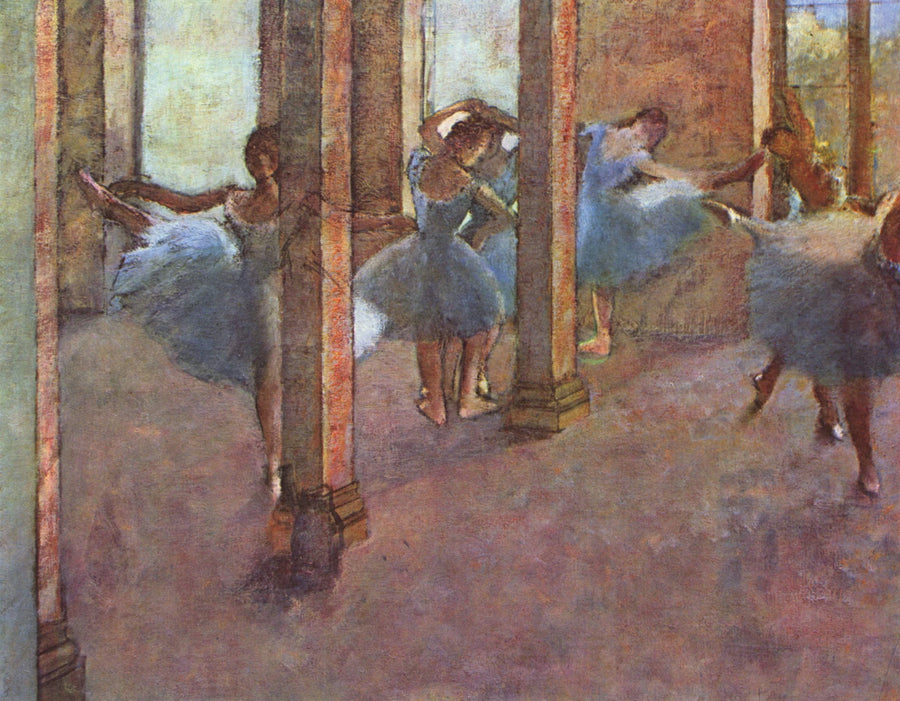Ballerini che si allenano nel Foyer - Edgar Degas