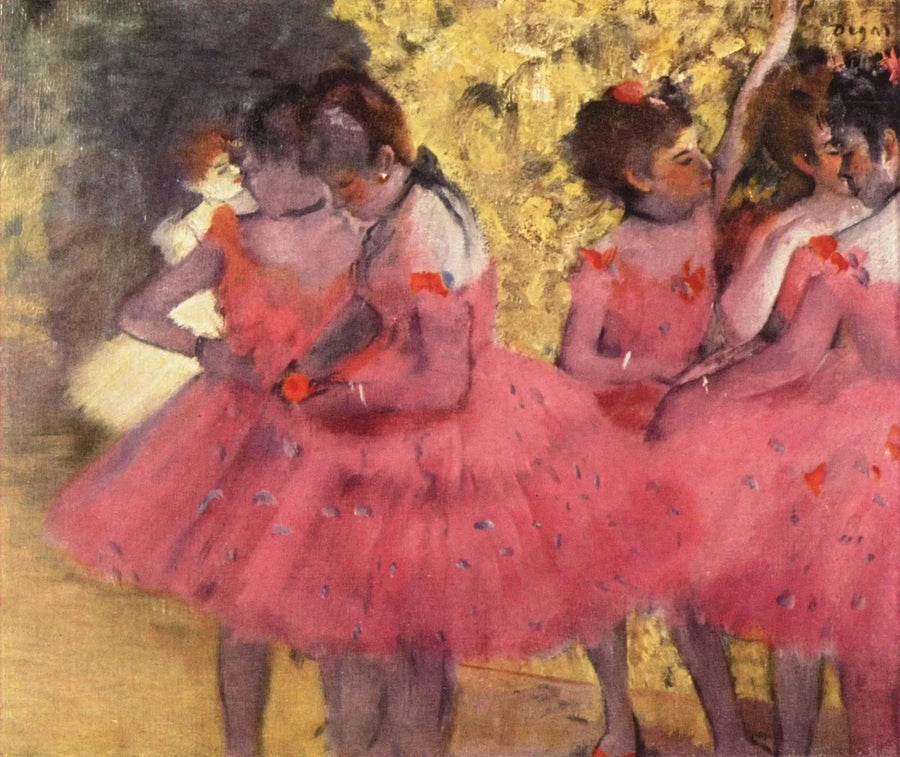 Ballerine in gonne rosse - Edgar Degas