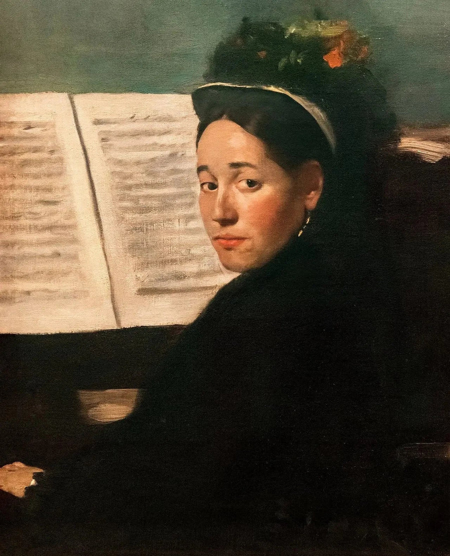 Mademoiselle Dihau al pianoforte - Edgar Degas