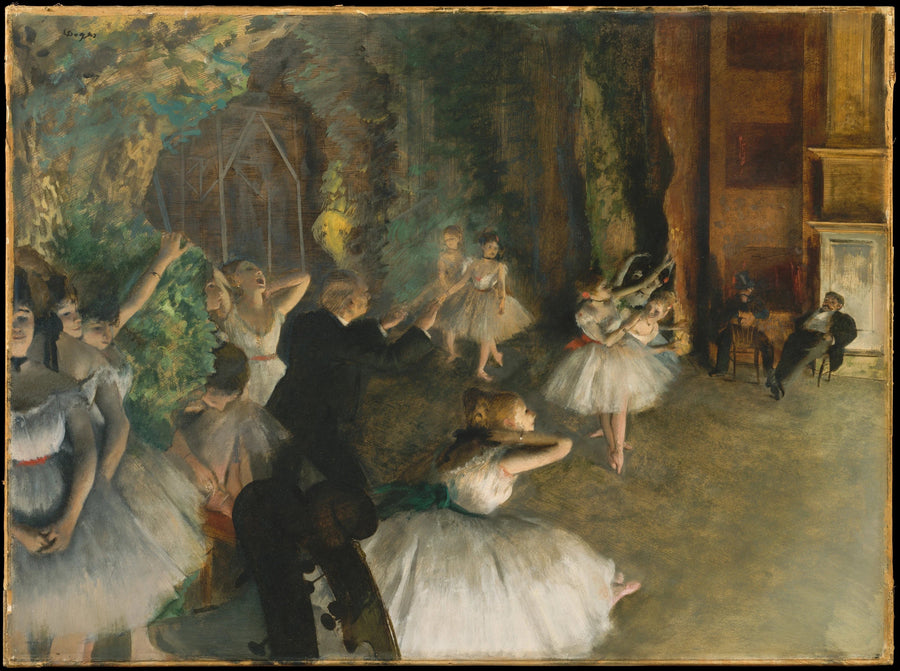 La ripetizione del balletto sul palco - Edgar Degas