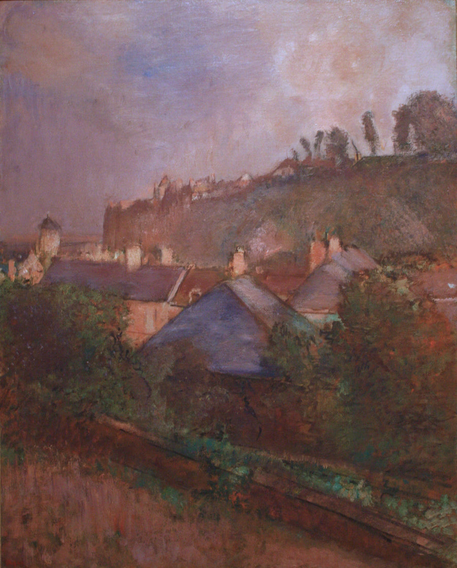 Case ai piedi di una scogliera (Saint-Valéry-sur-Somme) - Edgar Degas