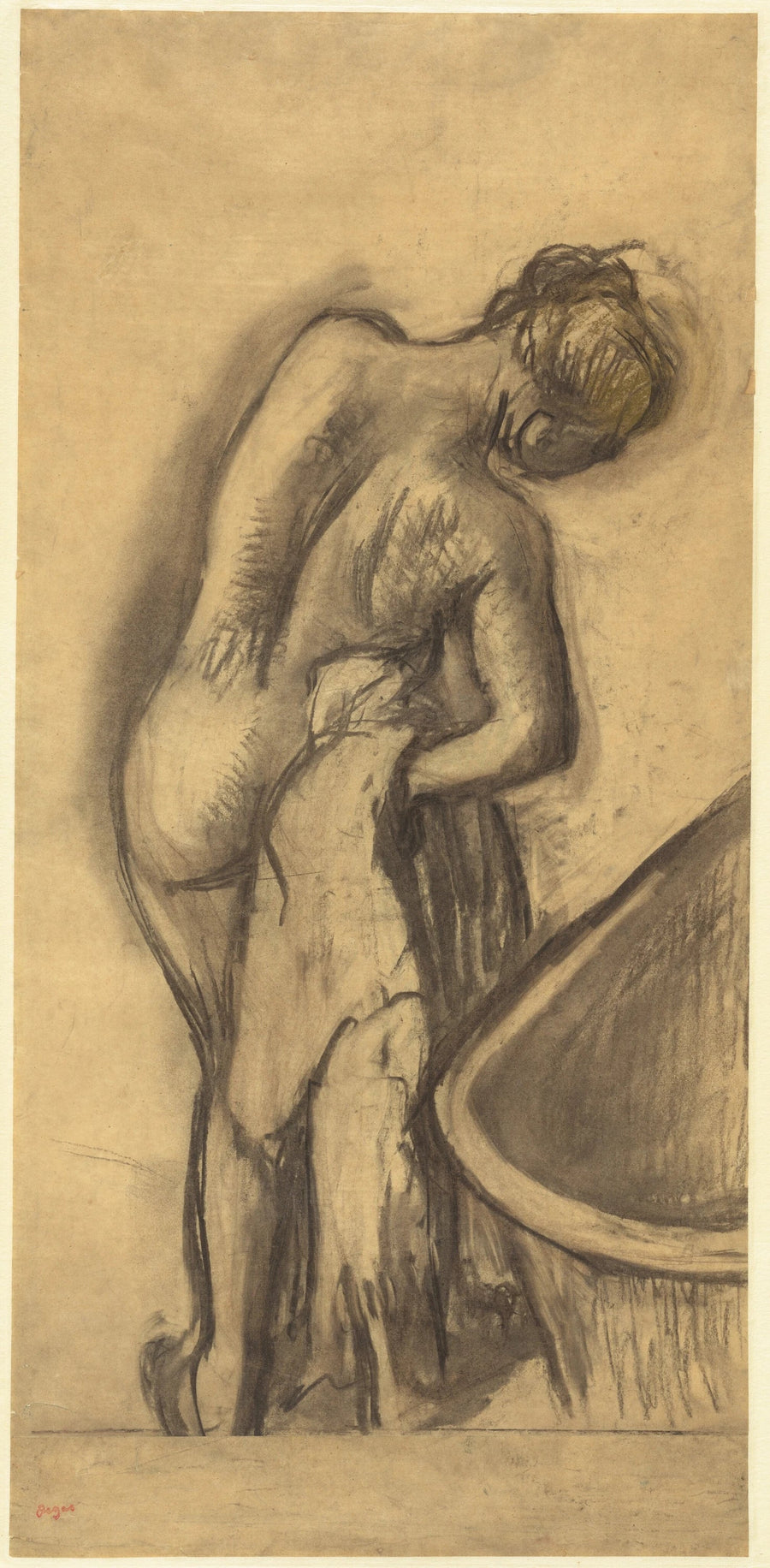 Après le bain : femme s’essuyant, vers 1900 – Edgar Degas