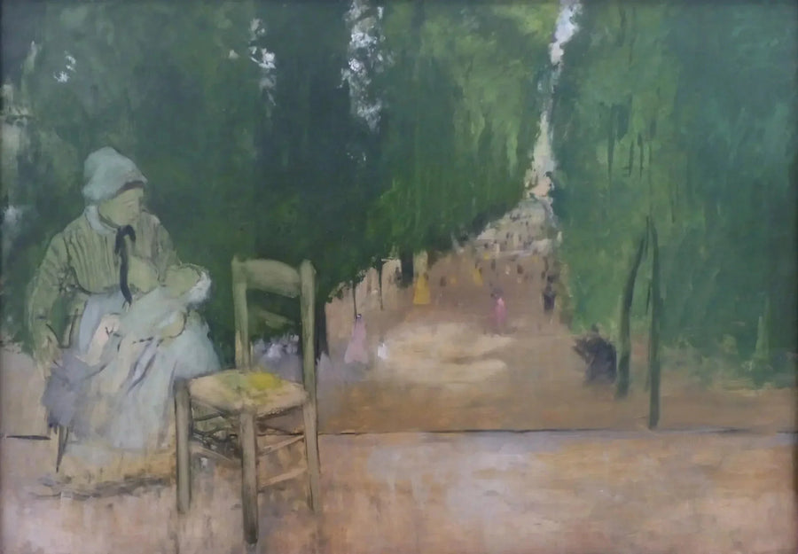 Una nutrice nel giardino del Lussemburgo - Edgar Degas