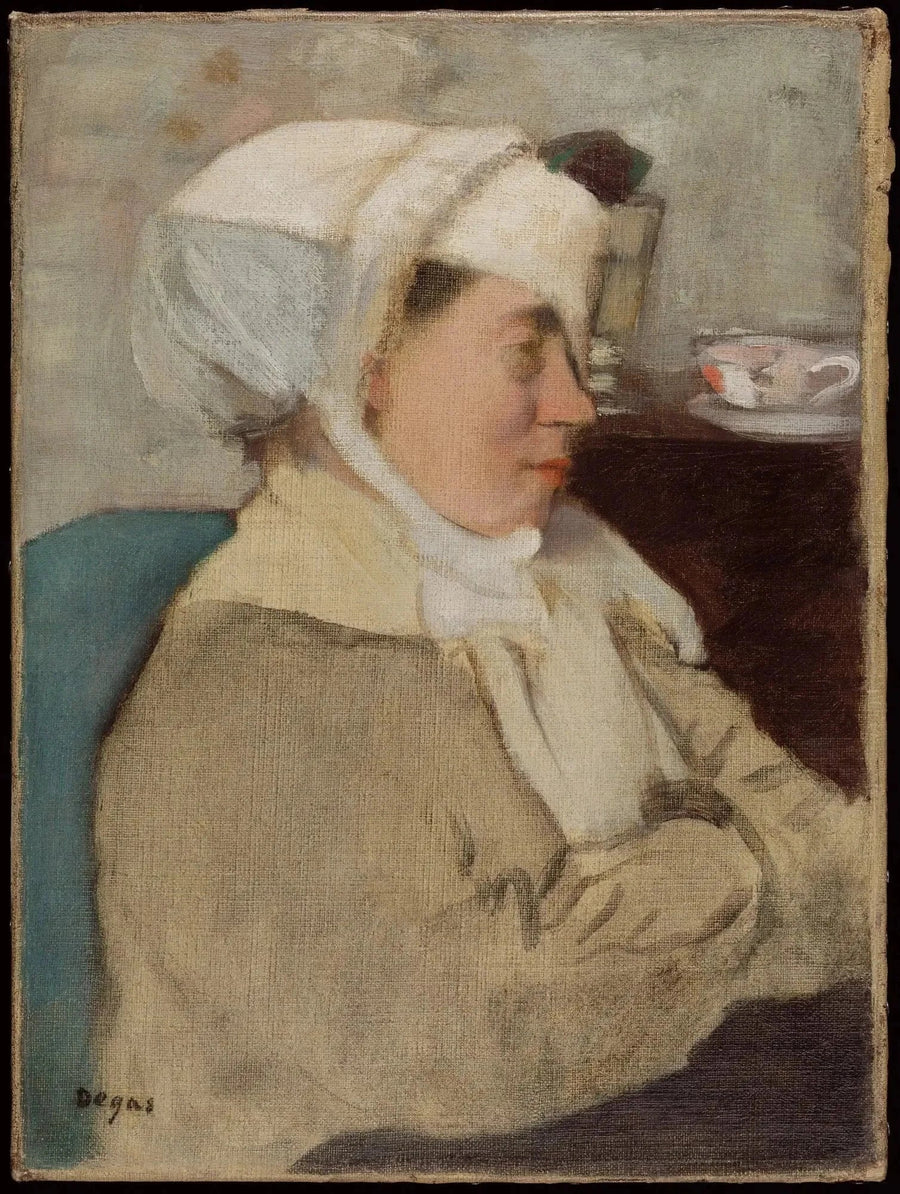 Donna con una benda - Edgar Degas
