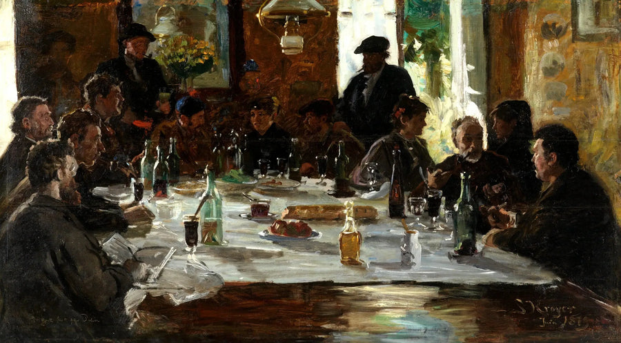 Colazione degli artisti. Cernay-la-Ville - Peder Severin Krøyer