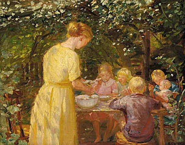 Pranzo in giardino - Anna Ancher