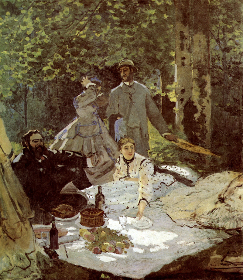 Pranzo sull'Erba, frammento centrale W63/2 - Claude Monet